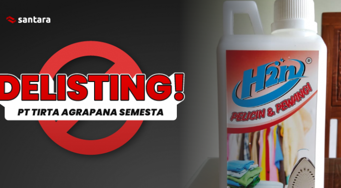 PT TIRTA AGRAPANA SEMESTA DELISTING DARI SANTARA